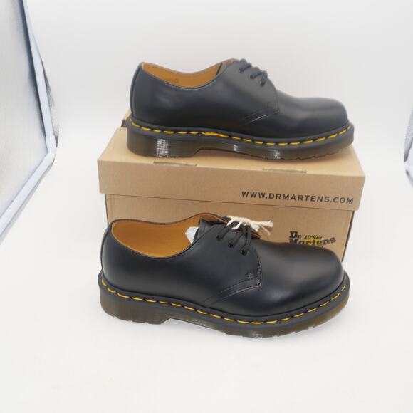 NEW Dr. Martens Women's 9 1461 Smooth Oxford  Black Leather Shoes - Picture 2 of 8